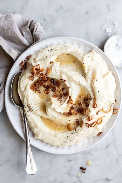 Parsnip Puree with Brown Butter Drizzle