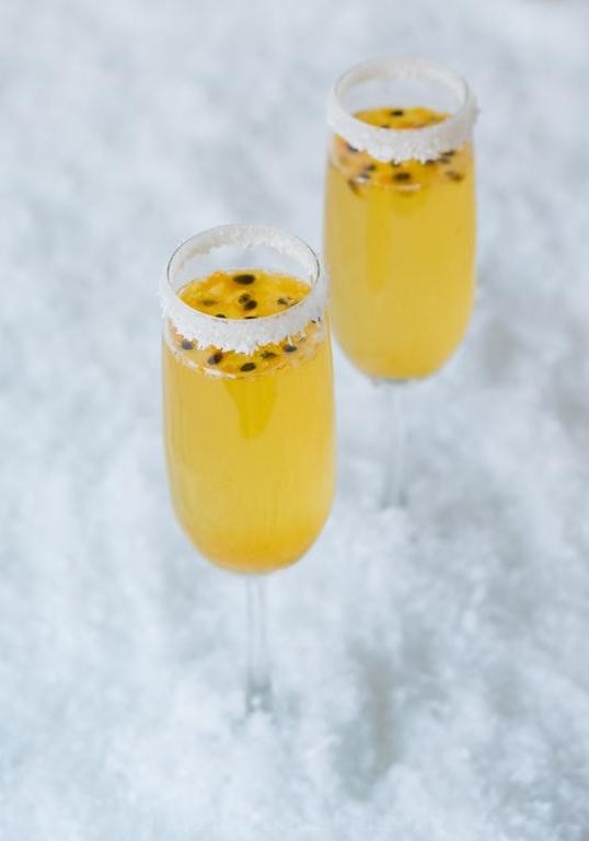 Passion Fruit Coconut Mimosa
