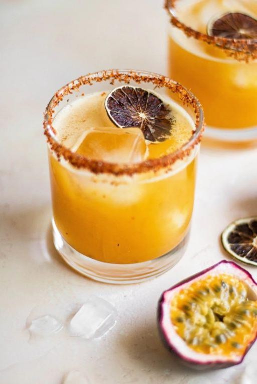 Passion Fruit Margarita with Tequila