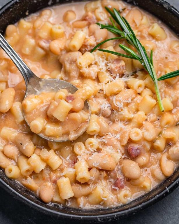 Pasta e Fagioli with White Beans