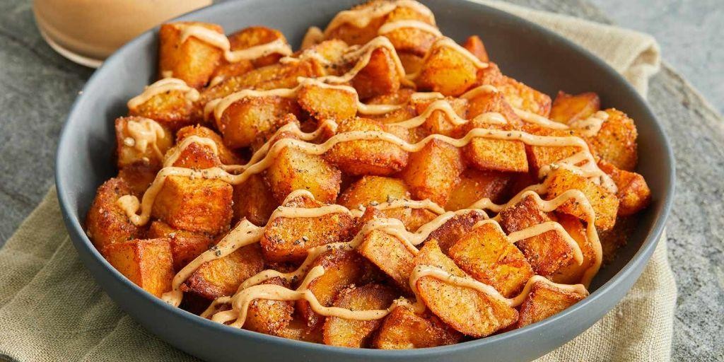 Patatas Bravas with Spicy Sauce