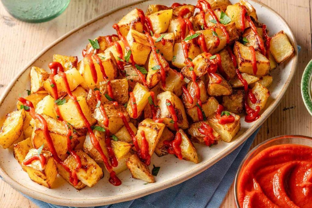 Patatas Bravas with Spicy Tomato Sauce