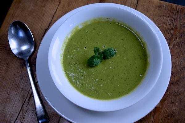 Pea and Mint Soup with a Hint of Lemon