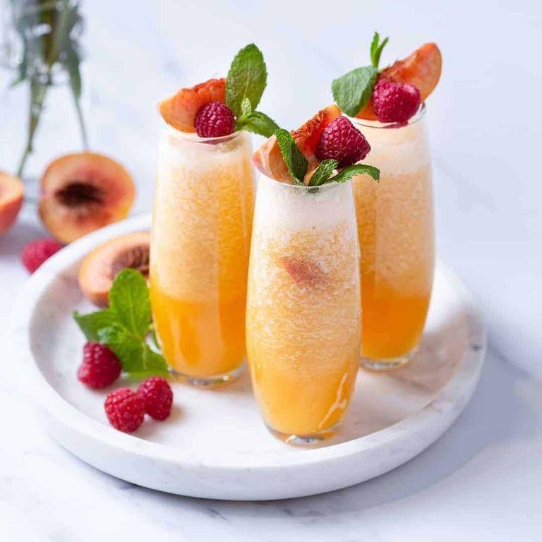 Peach Bellini Mocktail
