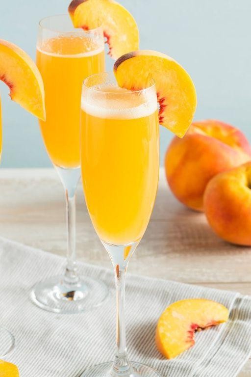 Peach Bellini with Prosecco