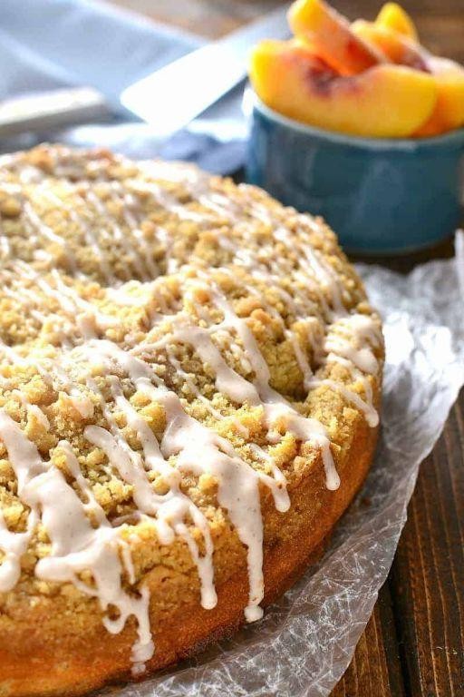 Peach Cinnamon Coffee Cake
