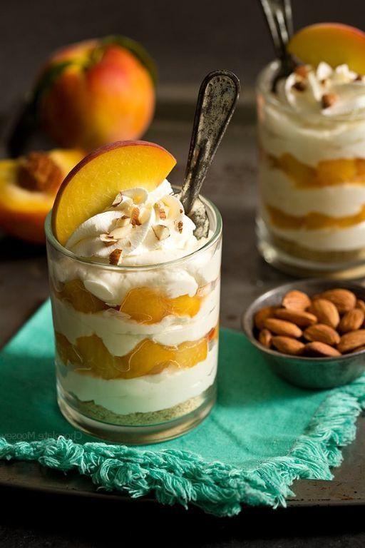 Peach Cream Cheese Whip Parfait