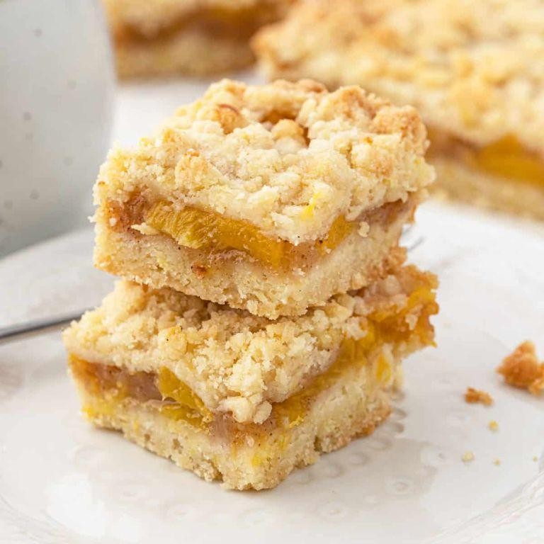 Peach Crumble Bars
