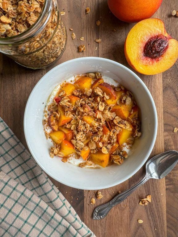 Peach Greek Yogurt Protein Mix