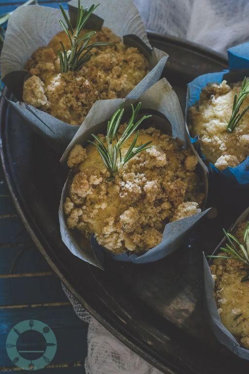 Peach Rosemary Muffins