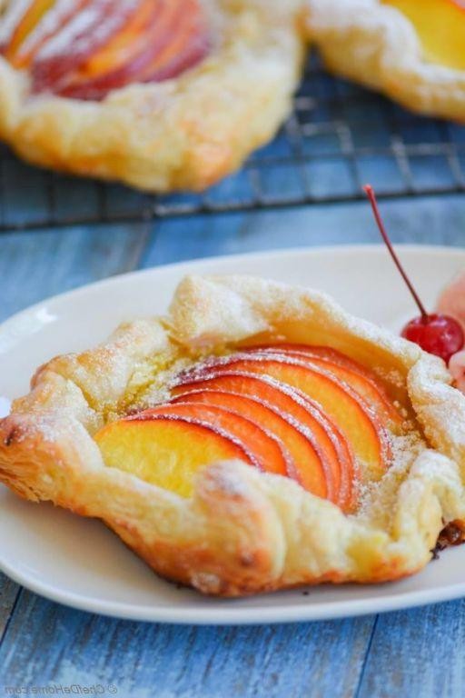 Peach and Almond Puff Pastry Galette