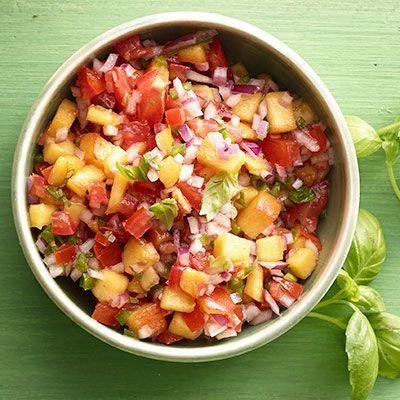 Peach and Red Onion Salsa