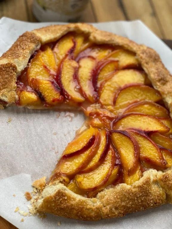 Peach and Vanilla Bean Crostata