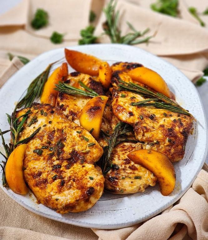 Peach-Glazed Baked Chicken