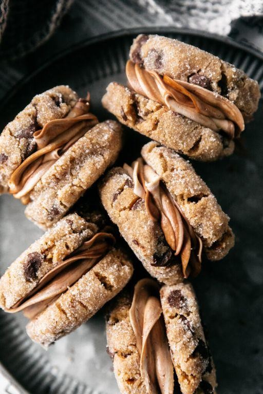 Peanut Butter Chocolate Chip Sandwich Cookies