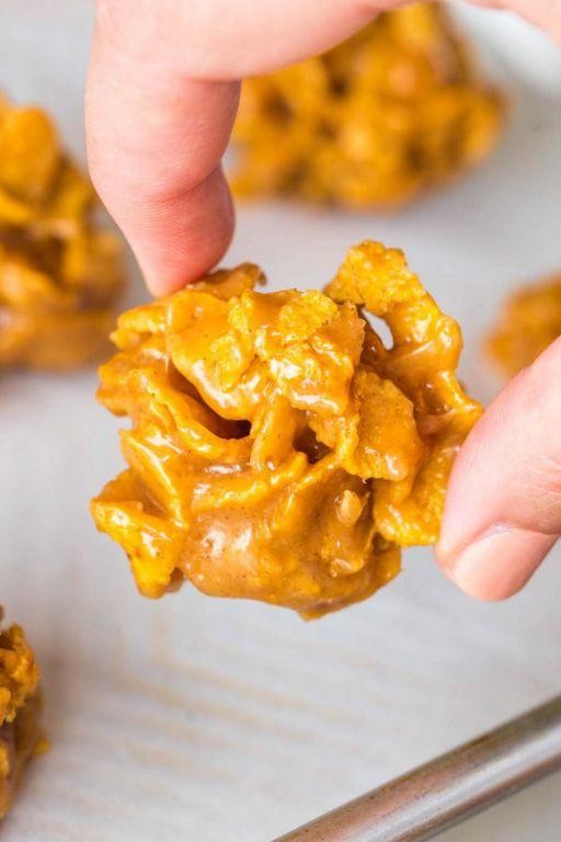 Peanut Butter Cornflake Clusters