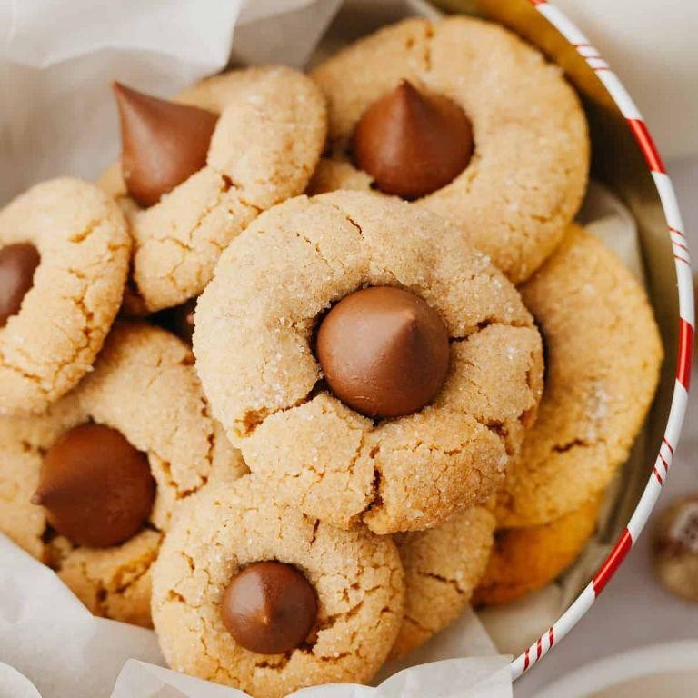Peanut Butter Hershey Kiss Thumbprints