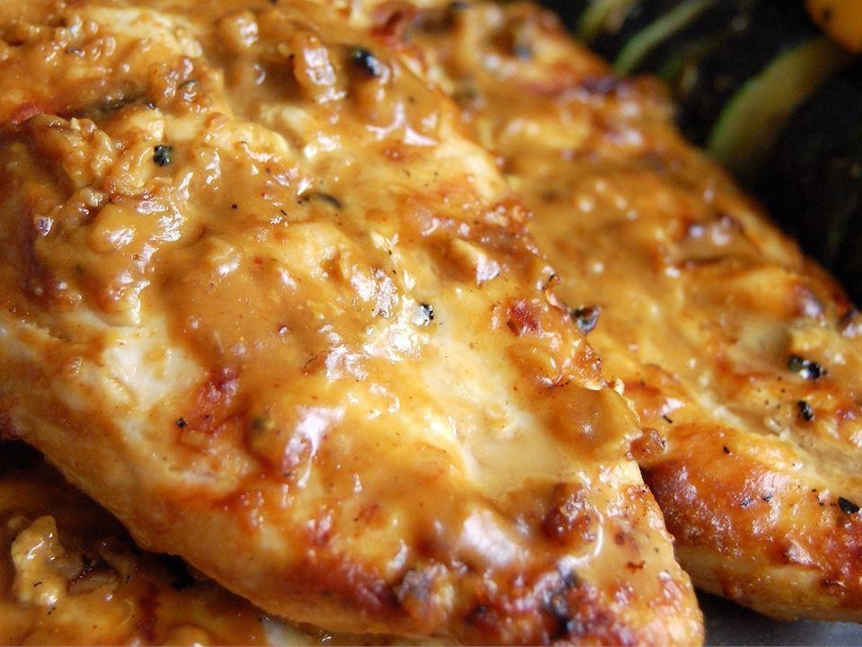 Peanut Butter-Marinated Grilled Chicken