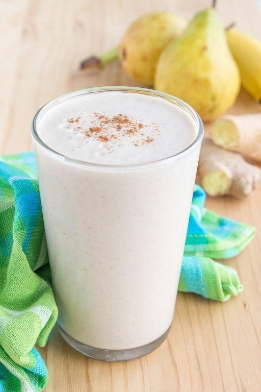 Pear Ginger Spiced Milk Smoothie