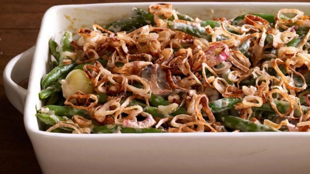 Pearl Onion and Green Bean Casserole