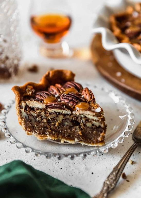 Pecan Pie with Bourbon Caramel