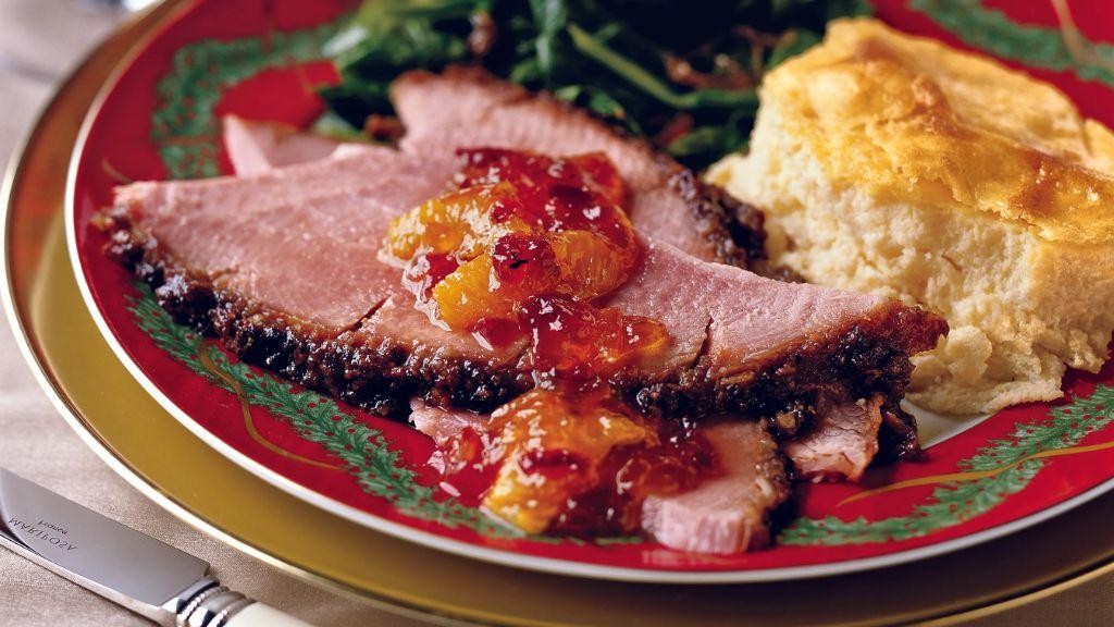 Pecan and Molasses Glazed Ham Roast