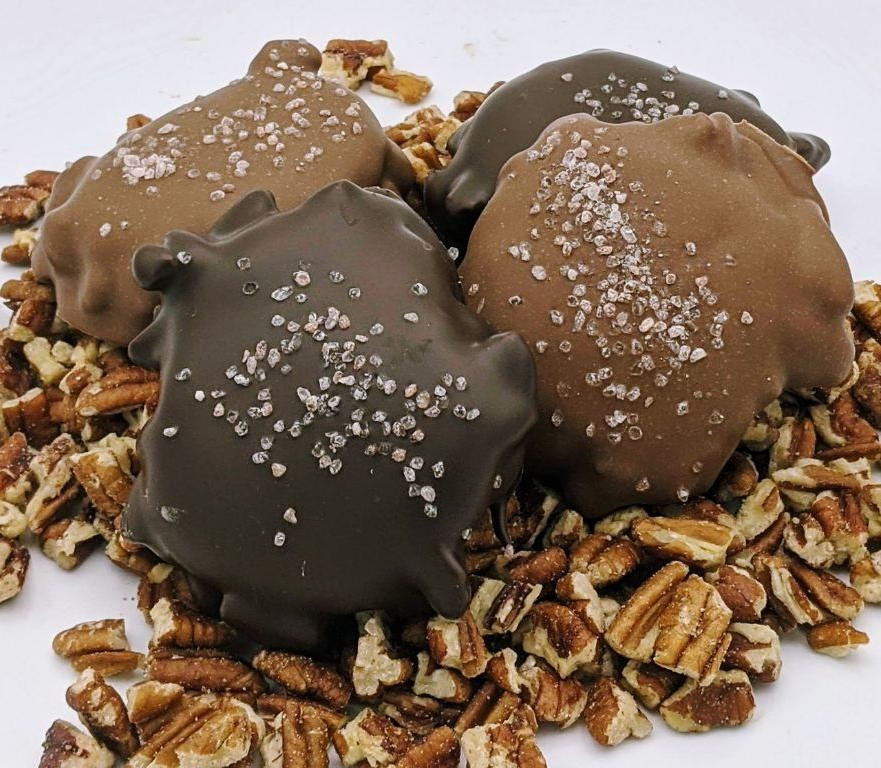 Pecan and Sea Salt Turtles