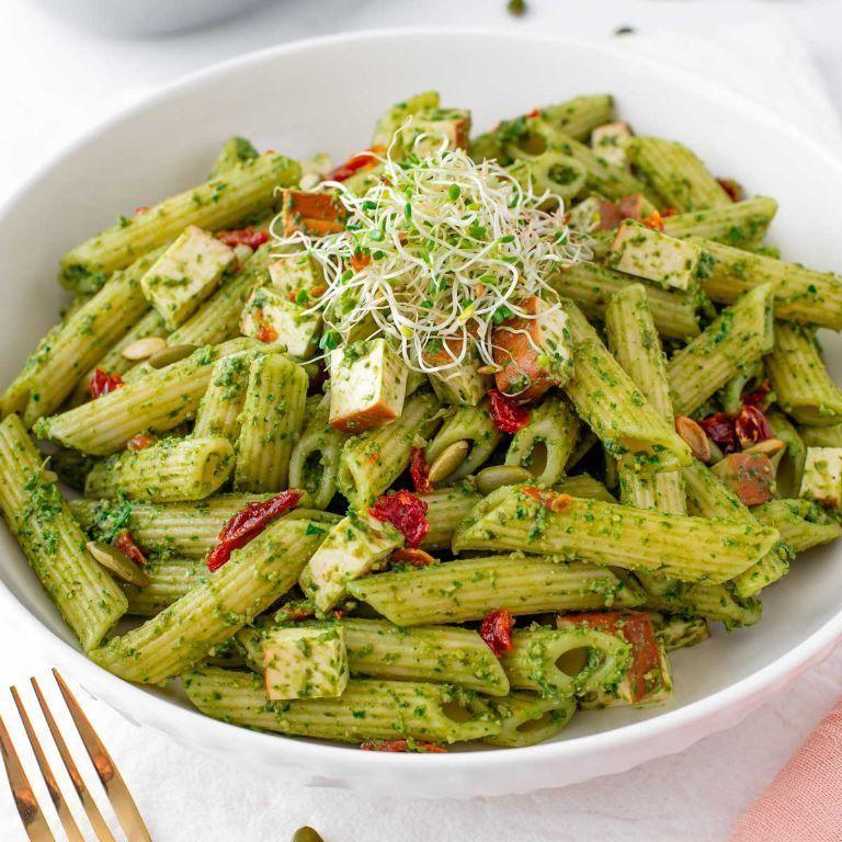 Penne Pasta with Vegan Pesto