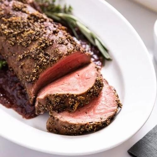 Peppercorn Crusted Beef Tenderloin Roast
