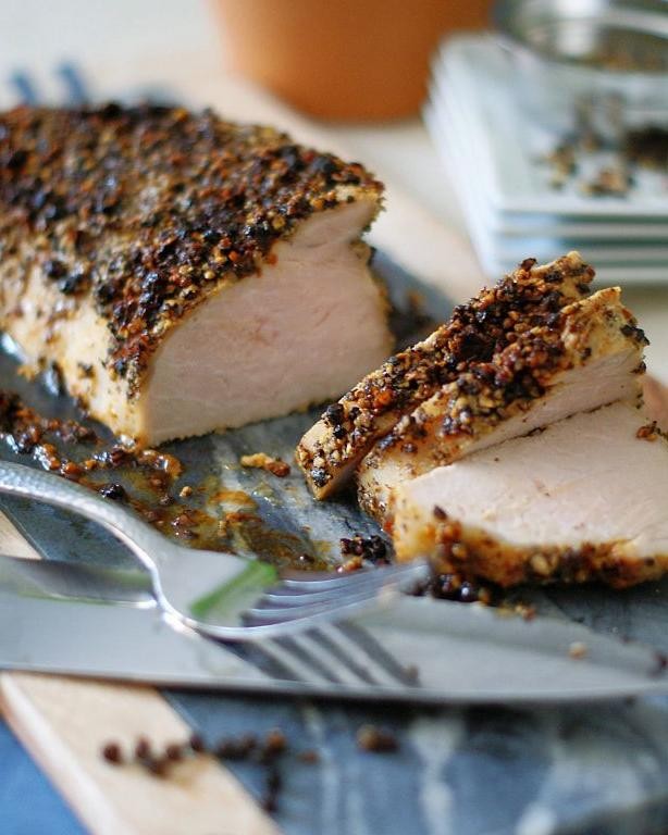 Peppercorn-Crusted Pork Shoulder