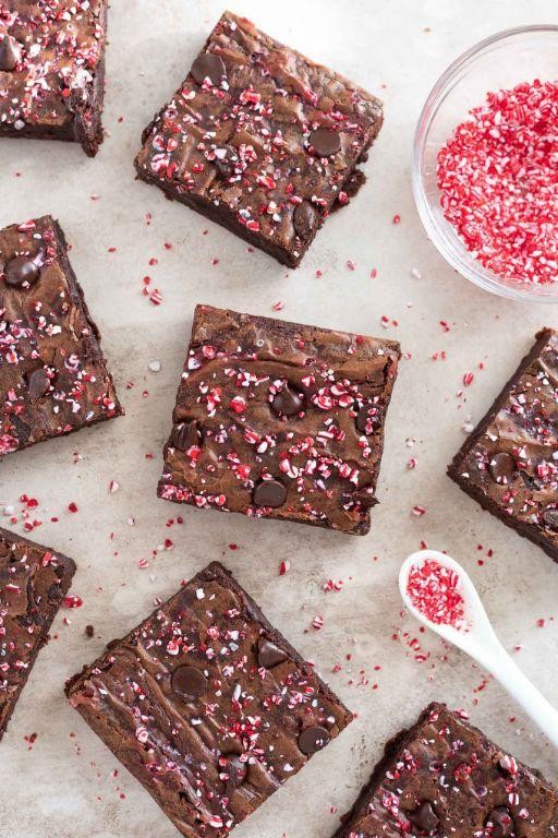 Peppermint Flavored Simple Brownies