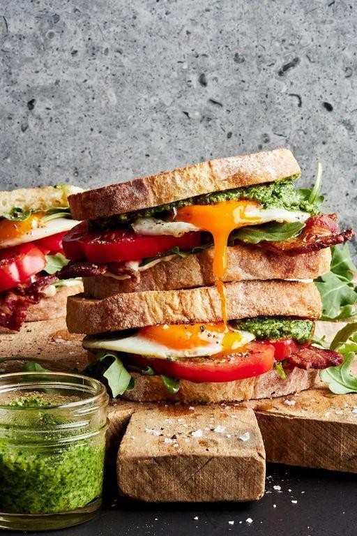 Pesto BLT on Sourdough