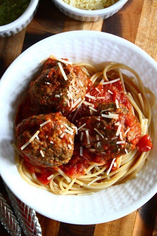 Pesto Beef and Parmesan Meatballs