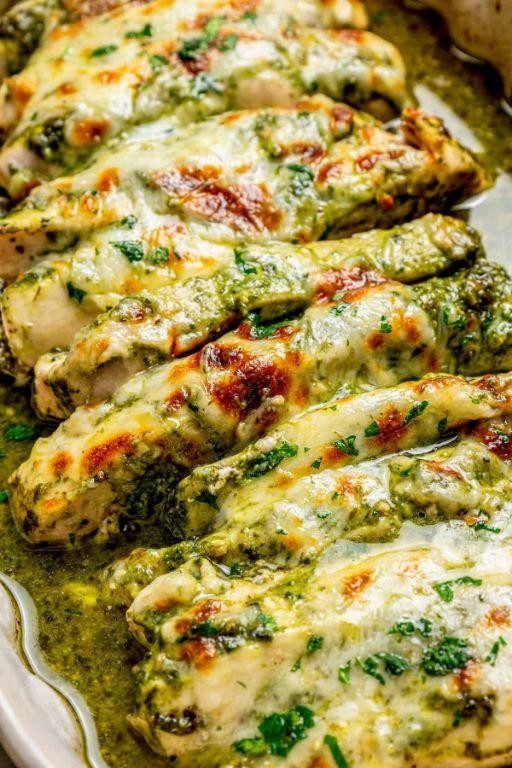 Pesto Parmesan Chicken Strips
