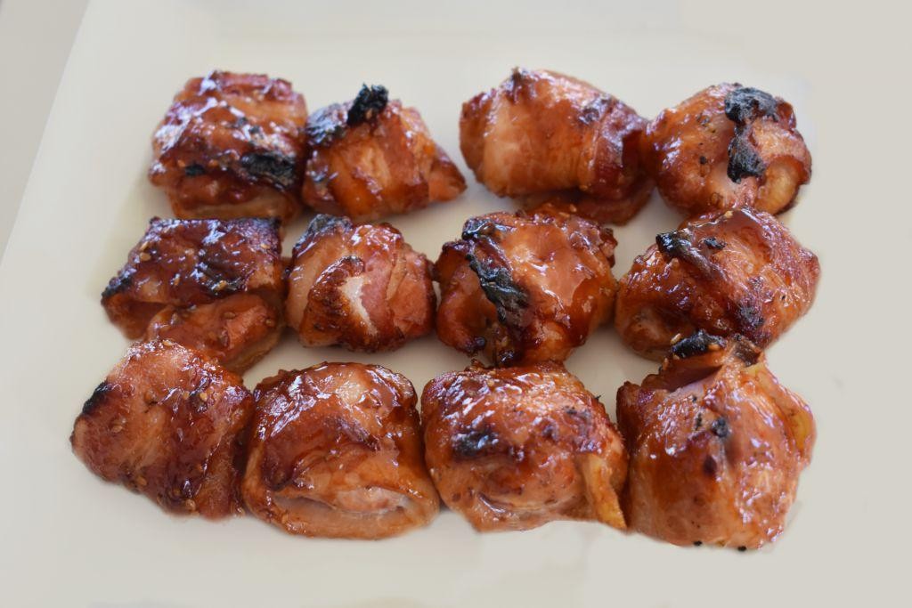 Pheasant and Bacon Skewers with Barbecue Sauce
