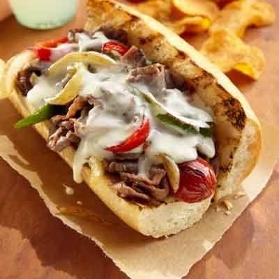 Philly Cheesesteak Hot Dogs