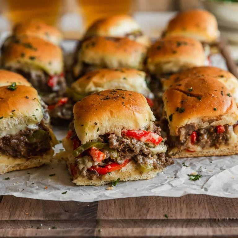 Philly Cheesesteak Sliders