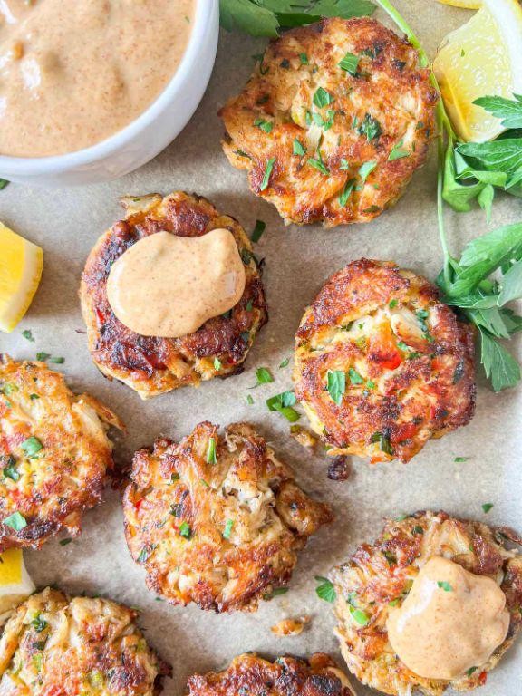 Pickerel Cakes with Spicy Remoulade