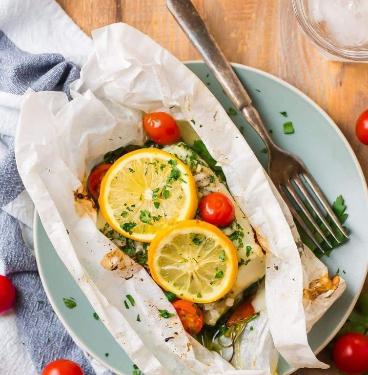 Pickerel en Papillote with Vegetables