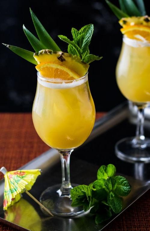 Pineapple Bourbon Tiki Punch