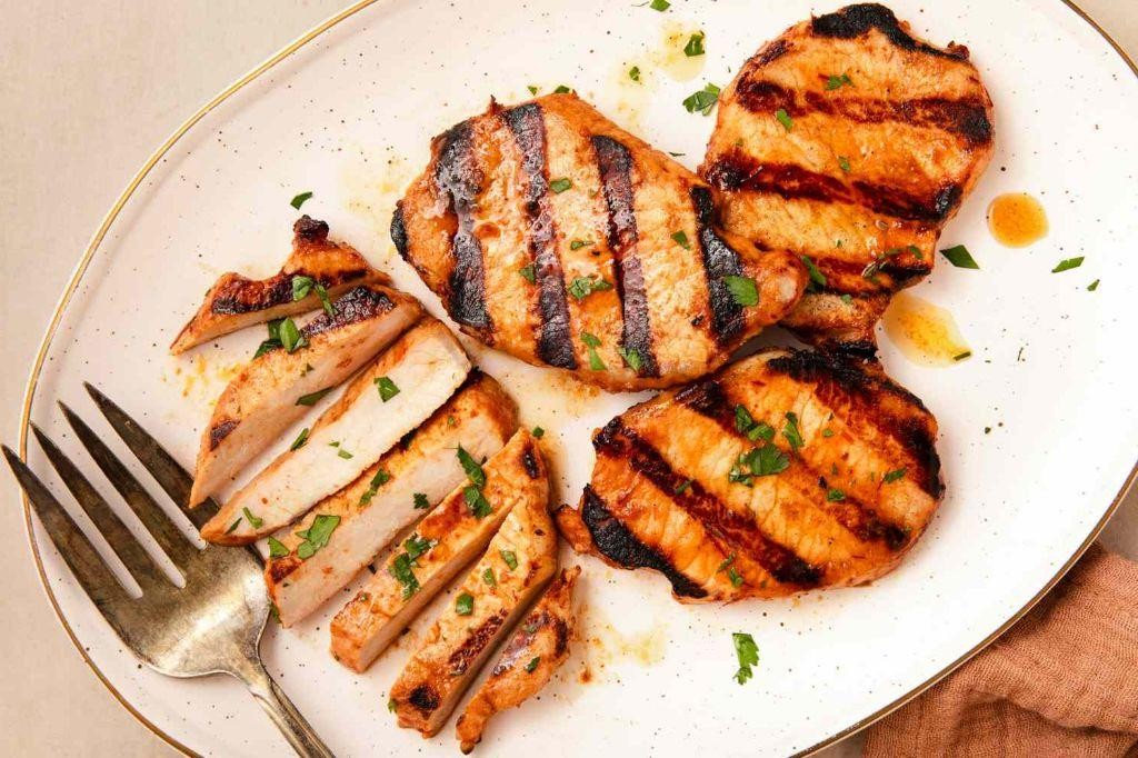 Pineapple Chipotle BBQ Pork Chops