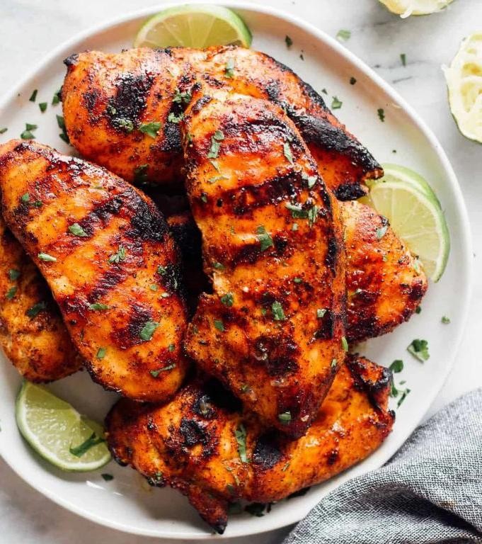 Pineapple Chipotle Baked Chicken Breasts