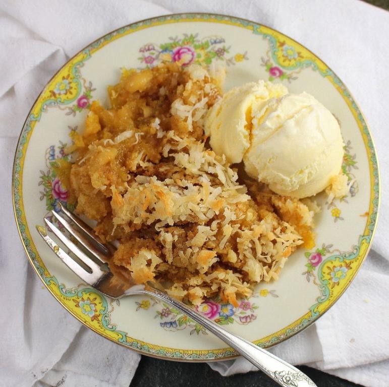 Pineapple Coconut Dump Cake