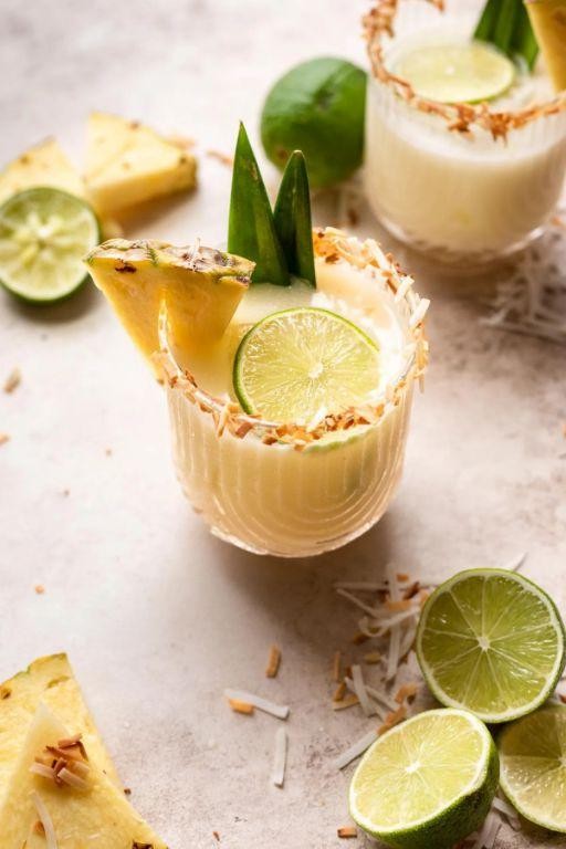 Pineapple Coconut Margarita with Tequila