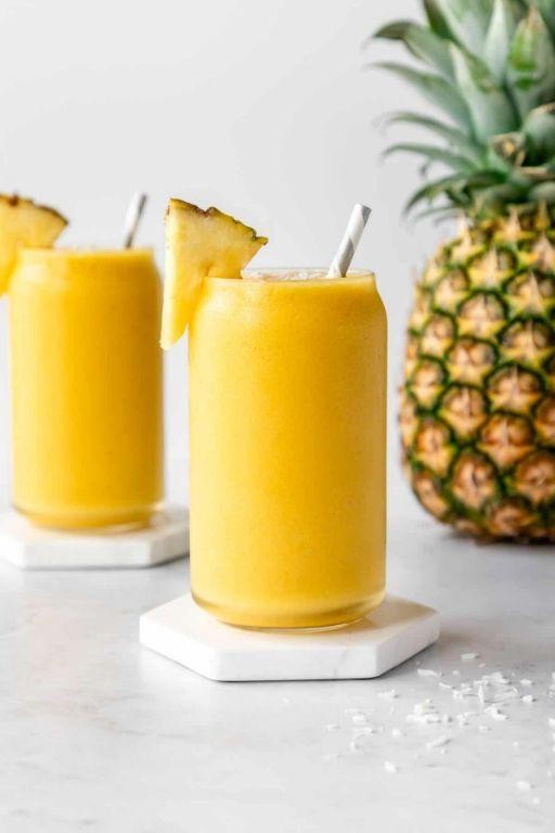 Pineapple Coconut Milk and Fruit Smoothie