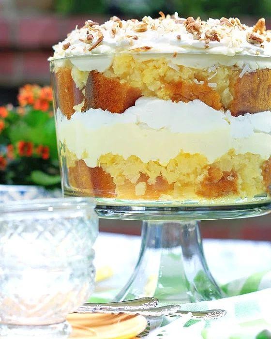 Pineapple Coconut Trifle