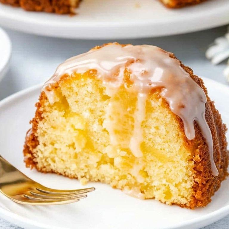 Pineapple Cream Cheese Pound Cake