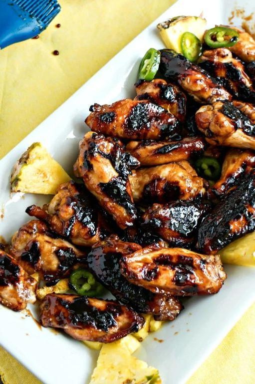 Pineapple Jalapeño Grilled Wings