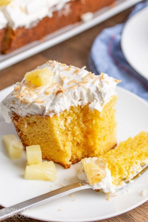 Pineapple Jello Poke Cupcakes