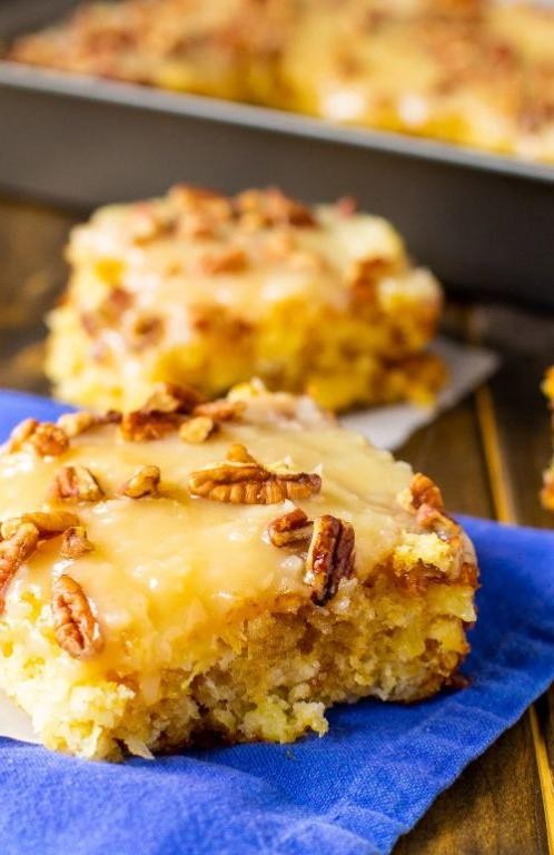 Pineapple Pecan Sheet Cake